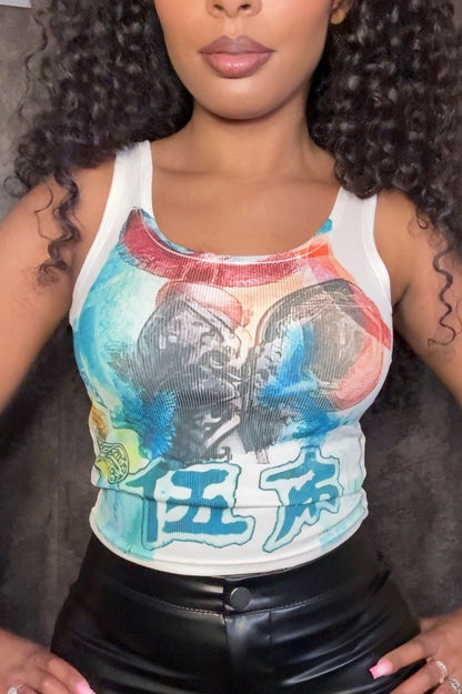 Dynasty Racer Cropped Tank