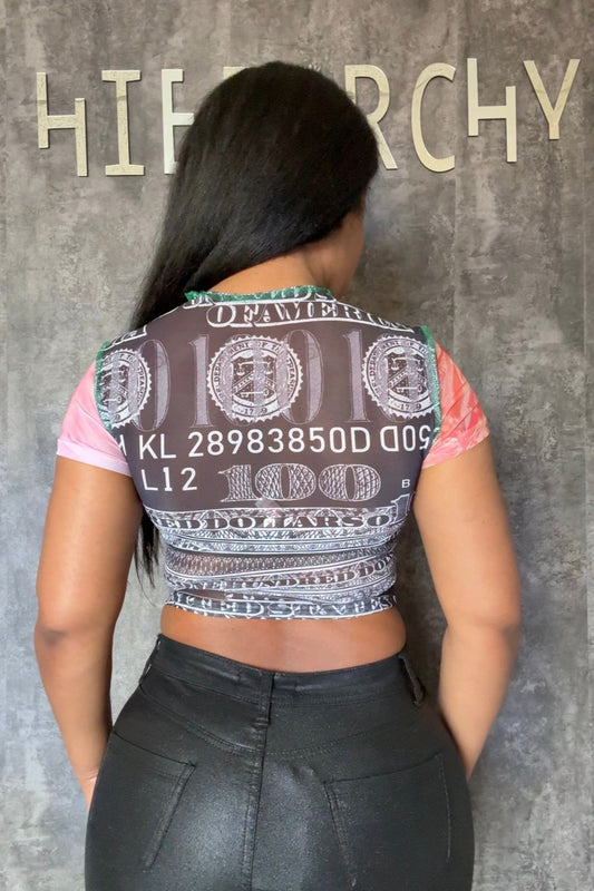 Money Talks Mesh Tee